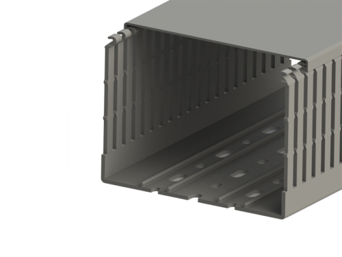 551 023WS, KKC 1206, Перфорированный короб с крышкой, 120x60 (ШхВ). Широкий шаг перфорации | код 0.0.0.5.51023WS | KLEMSAN