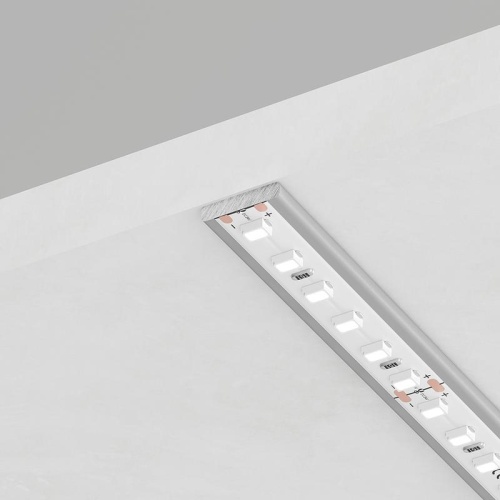 Профиль накладной алюминиевый 2м для светодиодных лент | код 48116 | Feron