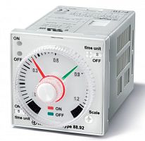 Таймер 1-функциональный (LI), монтаж на панель или в розетку, 8-штырьковый разъем, питание 12…240В АС/DC, 2CO 5A, регулировка времени 0.05с…100ч, степень защиты IP40, упаковка 1шт. | код 889202400001PAS | FINDER