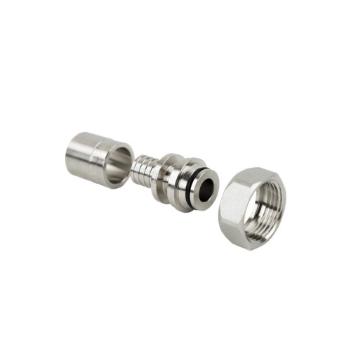 Муфта с накидной гайкой (евроконус) аксиальная латунь 16х22х3/4дюйм жел. | код 40348 | RTP Муфта с накидной гайкой (евроконус) аксиальная латунь 16х22х3/4дюйм жел. | код 40348 | RTP