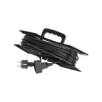 Удлинитель-шнур на рамке ПВС 3х0,75мм?, 20м, с/з, 6А, 1300Вт, IP20, черный PROconnect | код 13-4914 | PROCONNECT