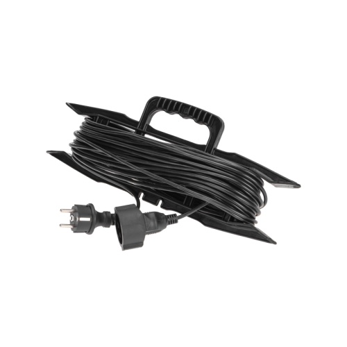 Удлинитель-шнур на рамке ПВС 3х0,75мм?, 20м, с/з, 6А, 1300Вт, IP20, черный PROconnect | код 13-4914 | PROCONNECT