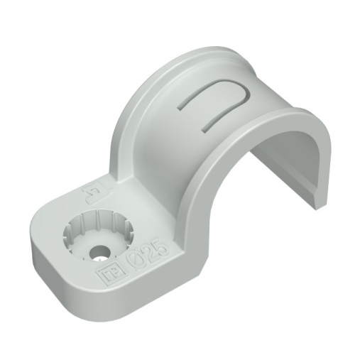 Крепеж-скоба пластиковая односторонняя для прямого монтажа атмосферостойкая серая в гофроящике d25 мм (450шт/кор) Промрукав | код PR13.02545 | ПРОМРУКАВ Крепеж-скоба пластиковая односторонняя для прямого монтажа атмосферостойкая серая в гофроящике d25 мм (450шт/кор) Промрукав | код PR13.02545 | ПРОМРУКАВ