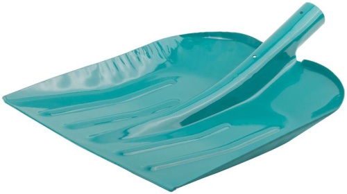 Лопата для уборки снега тротуарная 390х456мм без черенка сталь КУРС 68122 фото 2