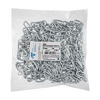 Цепь DIN766 3мм короткозвенная оцинкованная (5м) | код 127865 | Tech-KREP