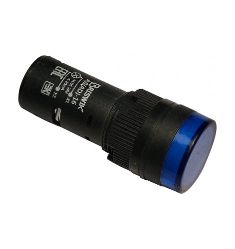 АД(AD)-16 синий 220В AC/DC IP65 Индикатор светодиодный | код 16AC/DC220V-b.BR | Briswik
