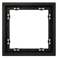Рамка 1-м S70 пластик. черн. матов. Voltum VLS100108