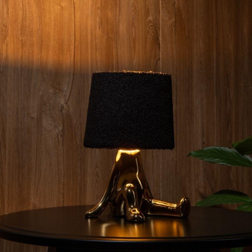 Светильник декоративный Человечек зол. с черн. абажуром E27 Rexant 603-1035 фото 4