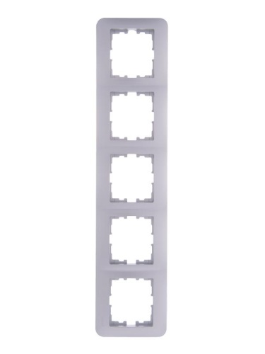 Рамка 5-м KARINA LIFE горизонт. мат. серебр. LEZARD 708-4300-150