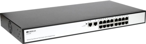 Коммутатор Origo OS1218P/190W OS1218P/190W/A1A 16x100Мбит/с 2x1Гбит/с 16PoE 16PoE+ неуправляемый | код 2020680 | ORIGO