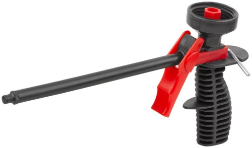 Пистолет для монтажной пены, пластиковый корпус, пластиковая трубка | код 14257 | FIT