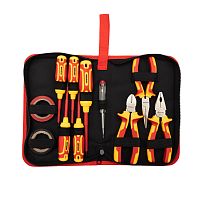 Набор диэлектрического инструмента REXANT RI-02, 11 предметов, до 1000 В, тканевый пенал | код 12-4692-3 | REXANT