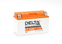 Аккумуляторная батарея CT 1208 Напряжение 12В емкость 8Ач. Разработана специально для мототехники обладает мощным стартерным током. Delta | код 3401010030006 | DELTA