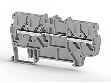 307 384, Клеммник пруж.быстрозажимной (Push in), 4-х выводной, 2,5мм.кв., (красный), PYK 2,5С | код 0.0.0.3.07384 | KLEMSAN