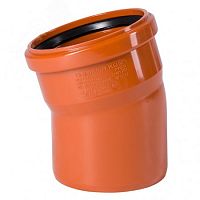 Отвод наружной канализации 400х15 град. | код 226200 | Ostendorf