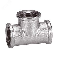 Тройник ВВВ 1'х1/2'х1' переходной, никелированный | код 2382 | AQUALINK