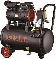 Компрессор поршневой P.I.T. PAC24-C1 безмасляный 110л/мин 24л 600Вт черный/красный | код 1904379 | P.I.T.