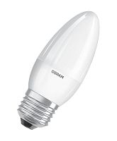 Лампа светодиодная LED 10 Вт E27 4000К 800Лм свеча 220 В (замена 75Вт) | код 4058075579569 | LEDVANCE