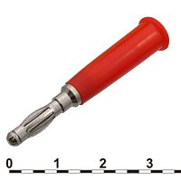 Штекер RUICHI 10-0068 a красный, под пайку | код 70004 | Ruichi