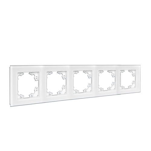 Рамка 5-м Афина стеклянная бел. UNIVersal 2246 фото 2