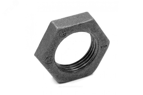 Контргайка чугунная Ду40 (1 1/2') | код 127-3483 | Fittex PLUS