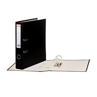 Папка-регистратор, покрытие пластик, 50 мм, ПРОЧНАЯ, с уголком, BRAUBERG, черная, 226589 | код 226589 | BRAUBERG