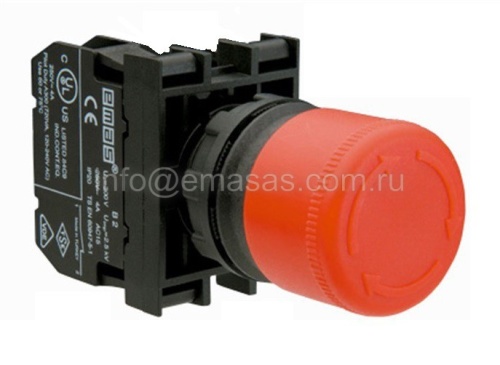 Кнопка аварийная Грибок B100E30 | код B100E30 | EMAS