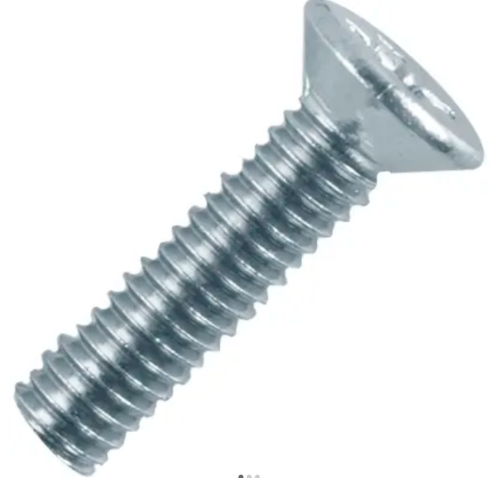 Винт DIN965 М4х16 потайная голова класс прочности 4.8 покрытие цинк | код DIN965-М4х16 | Крепдил