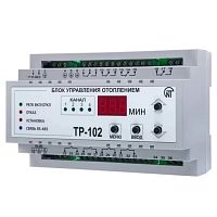 Температурный контроллер ТР-102 температурное реле, 4 независимых канала режим (управление теплым полом), индикация. Поочередное включение нагрева в 4-х зонах, Modbus | код 3425606102 | Новатек-Электро