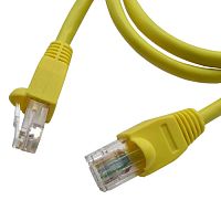 Патчкорд RJ-45 UTP Cat5e RUICHI, 1 м, желтый | код 77692 | Ruichi