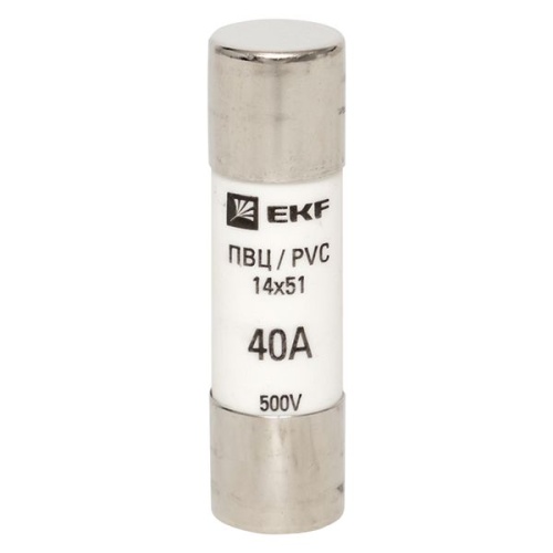 Плавкая вставка цилиндрическая ПВЦ (14х51) 40А PROxima | код pvc-14x51-40 | EKF фото 3
