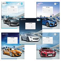 Тетрадь 24 л. BRAUBERG, клетка, обложка картон, DRIVE CAR, 403005 | код 403005 | BRAUBERG