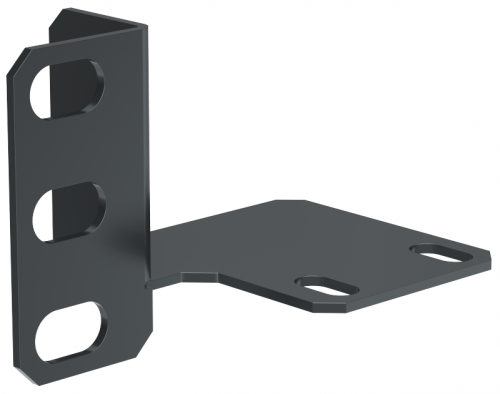ITK Кронштейн 19дюйм для крепл. выкл. ВПК метал. дверь черный | код LN05-KRKV-M | ITK by IEK