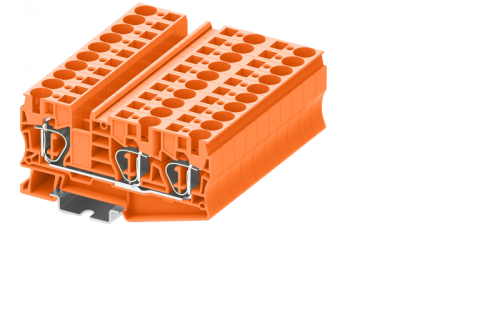 TC10-3-OG Клемма TC 1-2 проходная пружин., сеч.10мм2, оранж., шт | код TC10-3-OG | SUPU