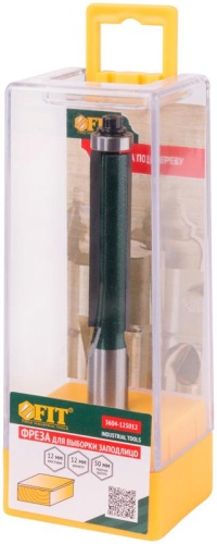 Фреза для выборки заподлицо с нижним подшипником DxHxL=12х50х104.5 мм | код 3604-125012 | FIT фото 3