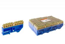 Шина N нулевая 6,5x9мм 60/2 (60 групп/крепеж по краям) до 80А | код 2008 | ONKA