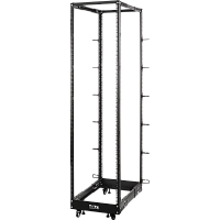 Стойка двухрамная облегченная 42U, с регулируемой глубиной (560-1020 мм), черная | код TWT-RACK2-42U-LT-ADJ | TWT