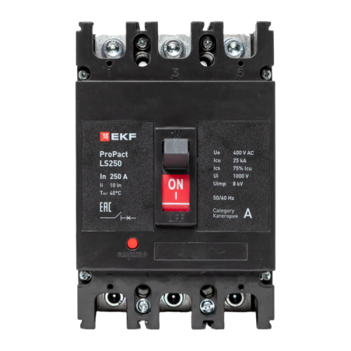 Автоматический выключатель LS250 25кА 3P 160А ProPact EKF | код mccb-250-25-3-160-ls | EKF фото 3