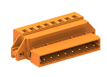 458402/010 Вилка каб. MCS, с крепеж. фланцем, шаг 5.08мм, 2 конт., оранж., шт | код 458402/010 | SUPU