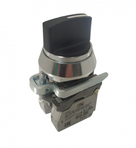 Переключатель Briswik ПЕ 031/2м -С черный 1но+1нз Ручка с фикс 3-поз IP40 УХЛ3 10А | код aT-VG-0Ai-0121 | Briswik Переключатель Briswik ПЕ 031/2м -С черный 1но+1нз Ручка с фикс 3-поз IP40 УХЛ3 10А | код aT-VG-0Ai-0121 | Briswik