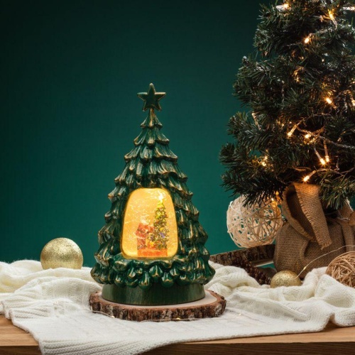 Светильник декоративный "Новогодняя елка" с подсветкой и конфетти питание от USB Neon-Night 501-180 фото 4