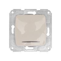 DEA Выключатель 1кл (инд) с/у 10А мех. Беж KRANZ | код KR-78-0231 | KRANZ