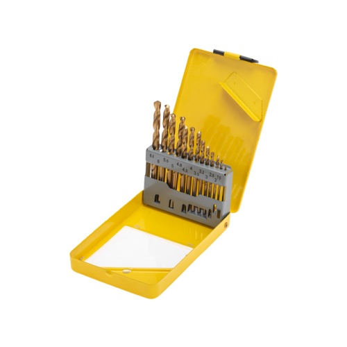 Набор сверл по металлу, 1,5-6,5мм (через 0,5мм, 3,2мм, 4,8мм), НSS, ТИТАН, цилиндрический хвостовик, металлический кейс, 13 шт. KRANZ | код KR-91-0633 | KRANZ Набор сверл по металлу, 1,5-6,5мм (через 0,5мм, 3,2мм, 4,8мм), НSS, ТИТАН, цилиндрический хвостовик, металлический кейс, 13 шт. KRANZ | код KR-91-0633 | KRANZ