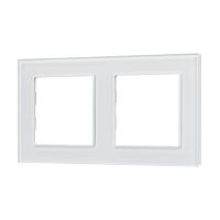 Рамка стеклянная FRM-GLARE-GS-2-WH Arlight 043796