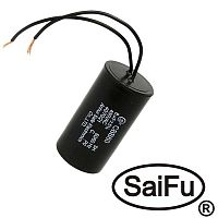 Пусковой конденсатор SAIFU CBB60, 8 мкФ, 450 В, с проводом | код 100264 | Saifu