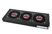 Модуль вентиляторный, 3 вентилятора, колодка, цвет черный | код R-FAN-3J-9005 | REM