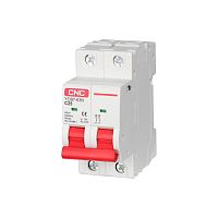 Модульный автоматический выключатель YCB7-63N 25А 2P 6кА B | код A700052 | CNC