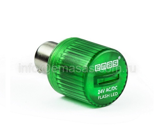 Cтробоскоп FLESH 24VDC зеленый | код IKMF024Y | EMAS Cтробоскоп FLESH 24VDC зеленый | код IKMF024Y | EMAS