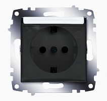 Cosmo бел. розетка с/з с защитной крышкой | код 619-010200-218 | ABB