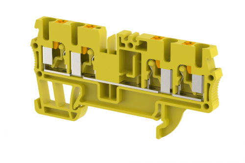 Клемма проходная PUSH-IN 2,5 мм2, на 4 подключения, желтая PQ2.5-2X2-YELLOW | код 3102060004 | Elmex Клемма проходная PUSH-IN 2,5 мм2, на 4 подключения, желтая PQ2.5-2X2-YELLOW | код 3102060004 | Elmex